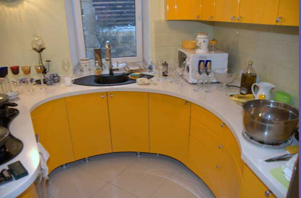 Кухонные мебельные фасады из гибкого МДФ